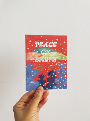 Peace On Earth Winter Landscape Card