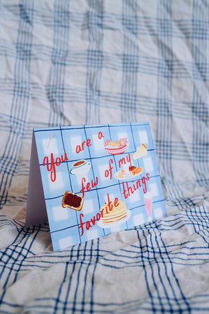 Favorite Things Diner Card