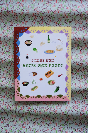 Miss You Food Card