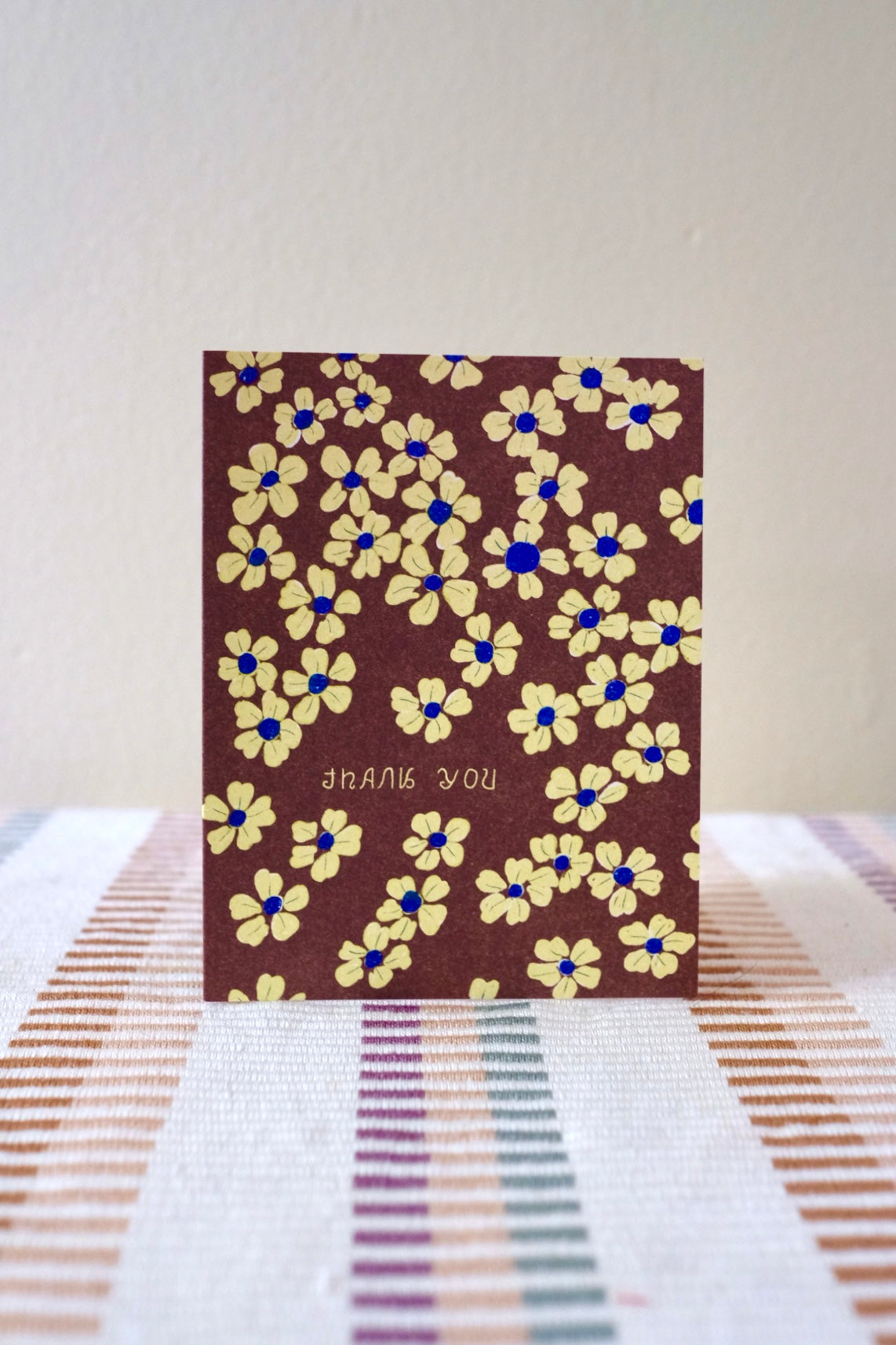 Thank You Yellow Flowers Card