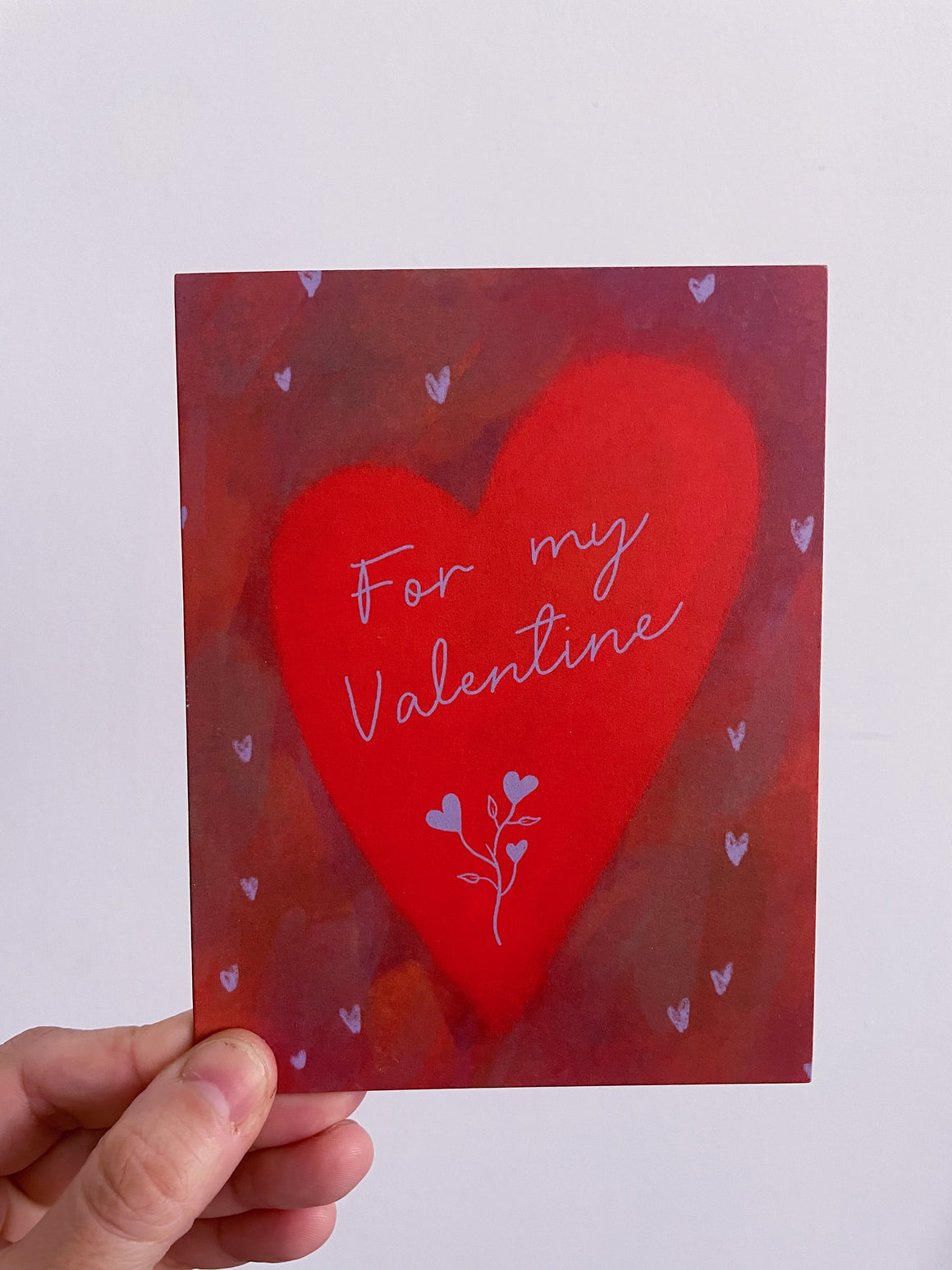 For My Valentine Heart Card