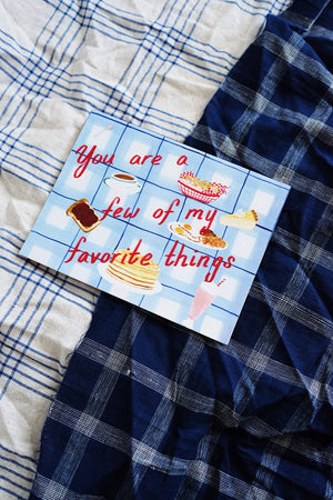 Favorite Things Diner Card