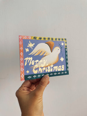 Merry Christmas Dove Card