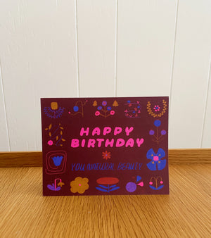 Happy Birthday You Natural Beauty Card