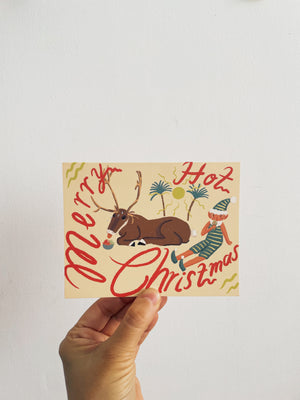 Sweaty Reindeer Card