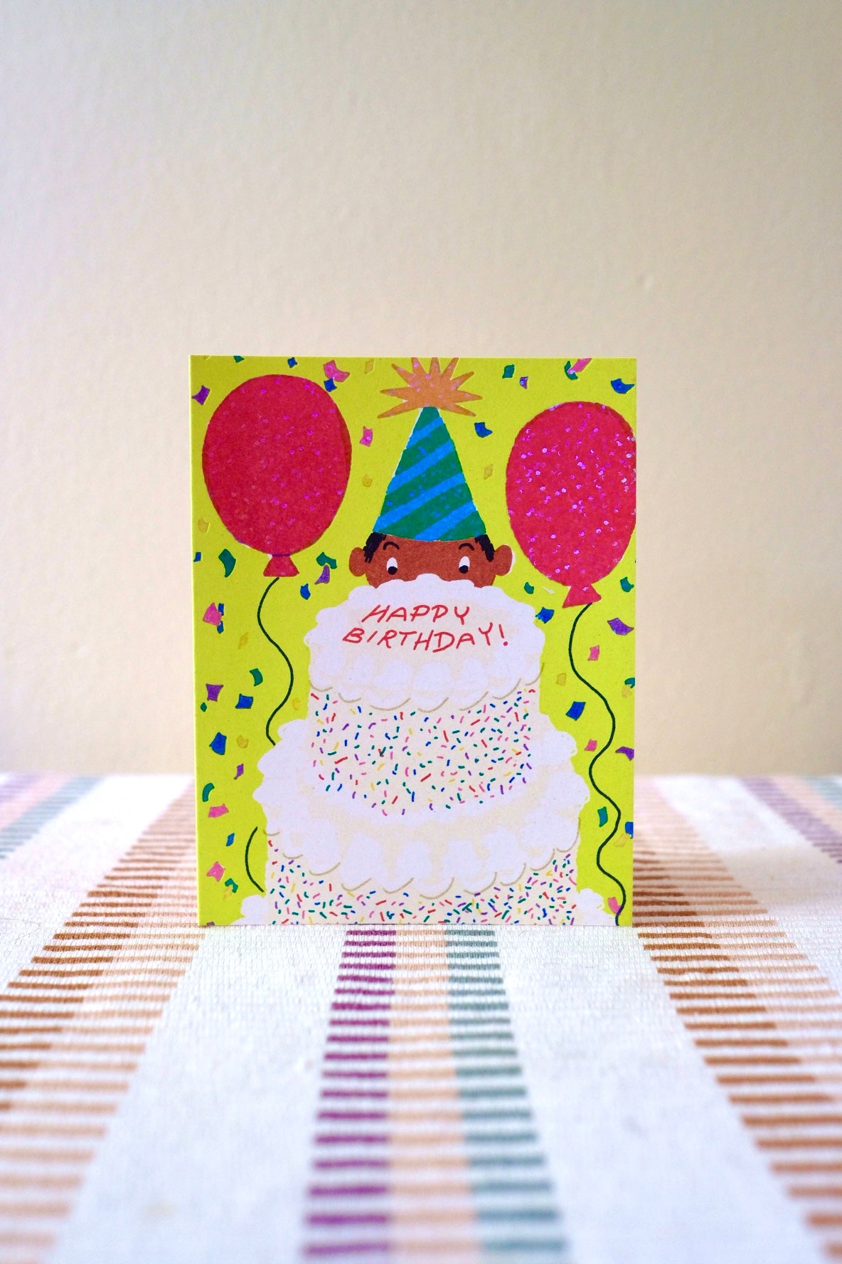 Sparkly Birthday Cake Card