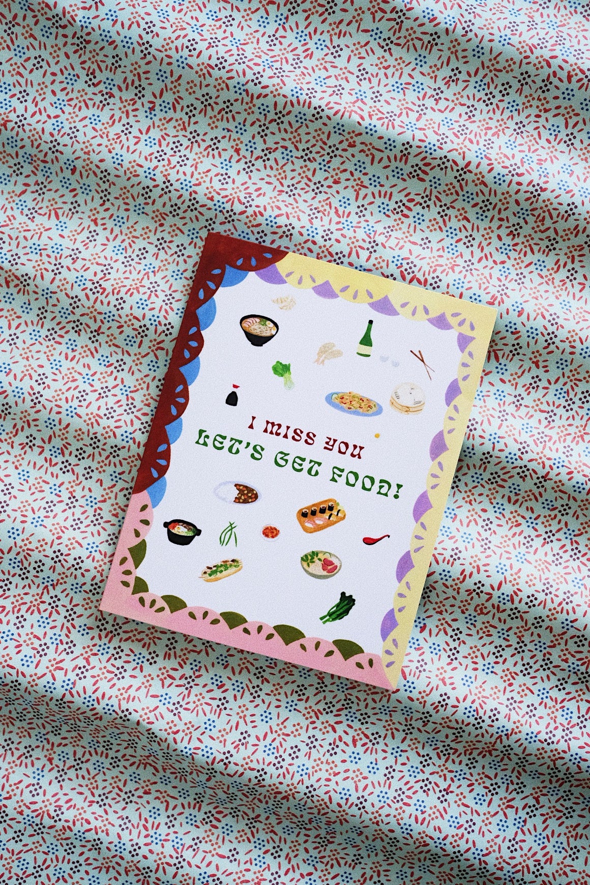 Miss You Food Card