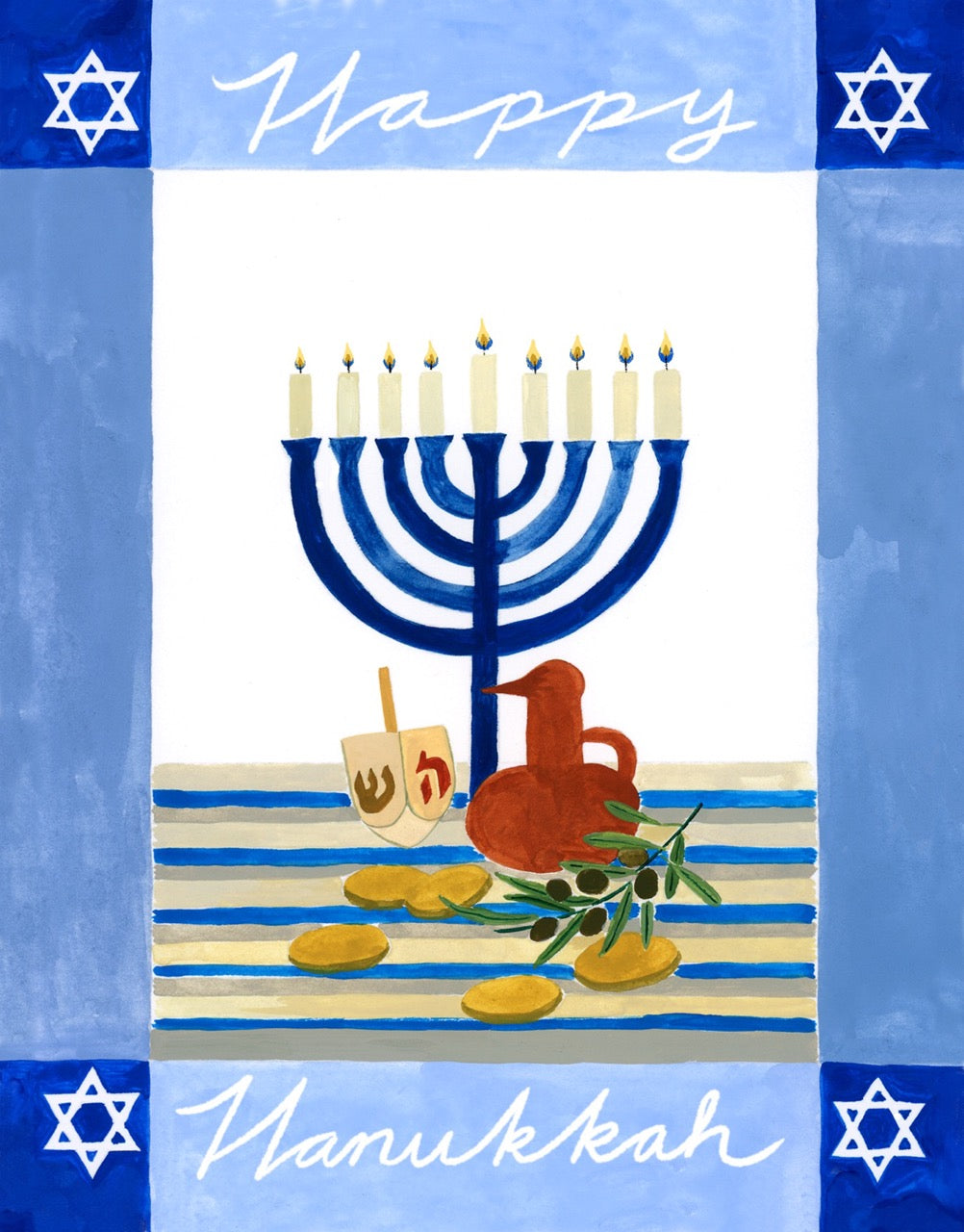 Hanukkah Menorah Card