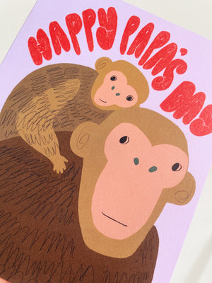 Papa Chimp Card