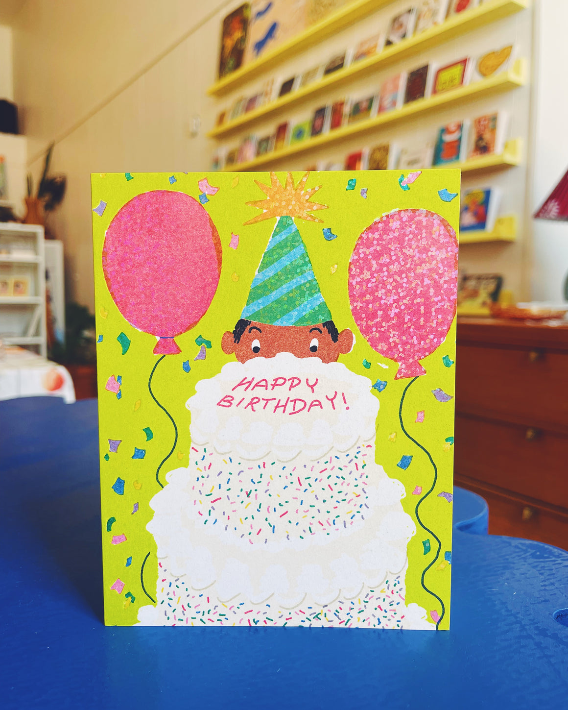 Sparkly Birthday Cake Card