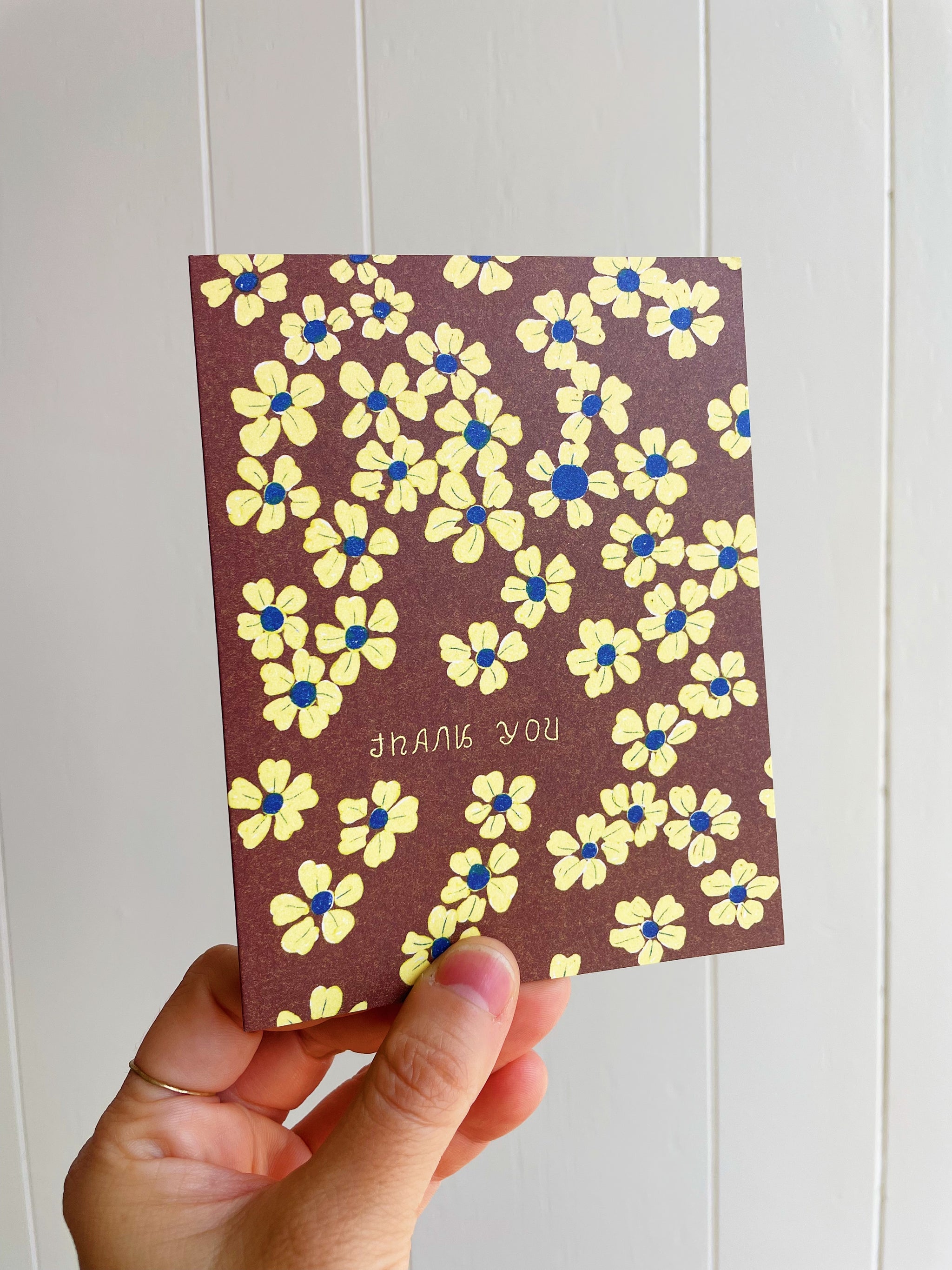 Thank You Yellow Flowers Card