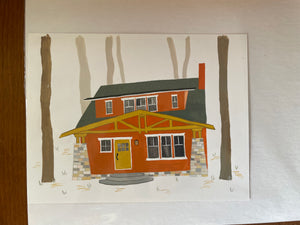 Craftsman Cabin Original Painting