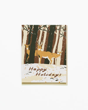Deer Happy Holidays Card