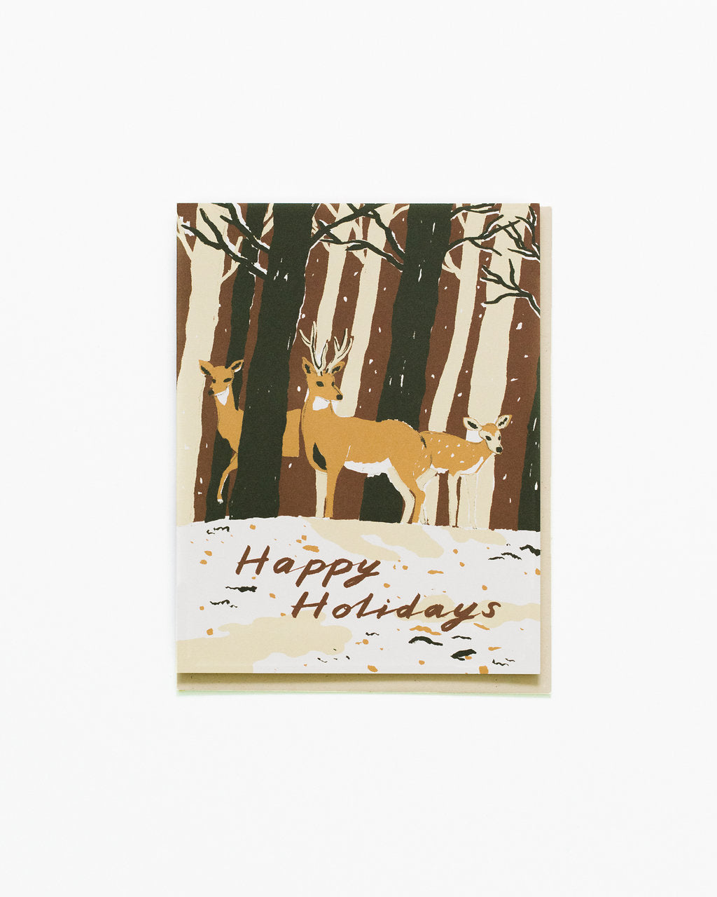 Deer Happy Holidays Card