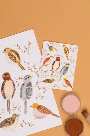 Birds Birthday Card