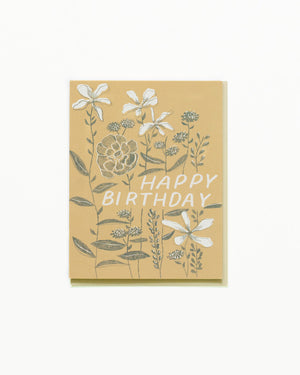 Growing Flowers Birthday Card