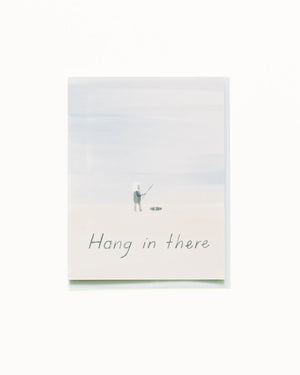 Hang In There Ice Fishing Card
