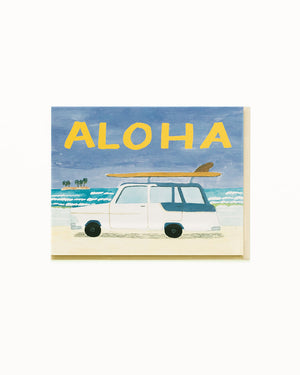 Surf Car Aloha Card