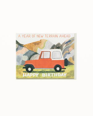 Year of New Terrain Birthday Card
