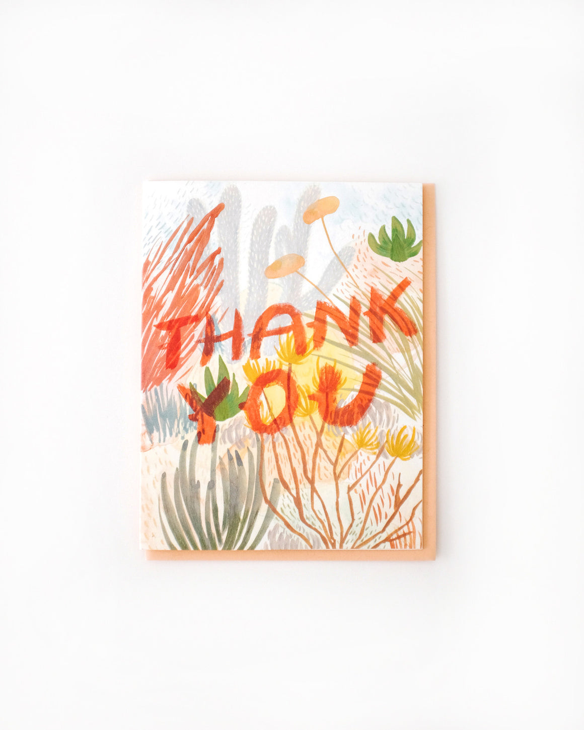 Desert Brush Thank You Card