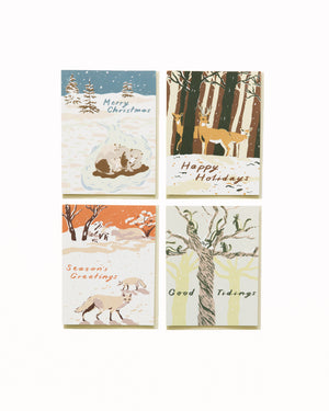 Winter Animals Card Set