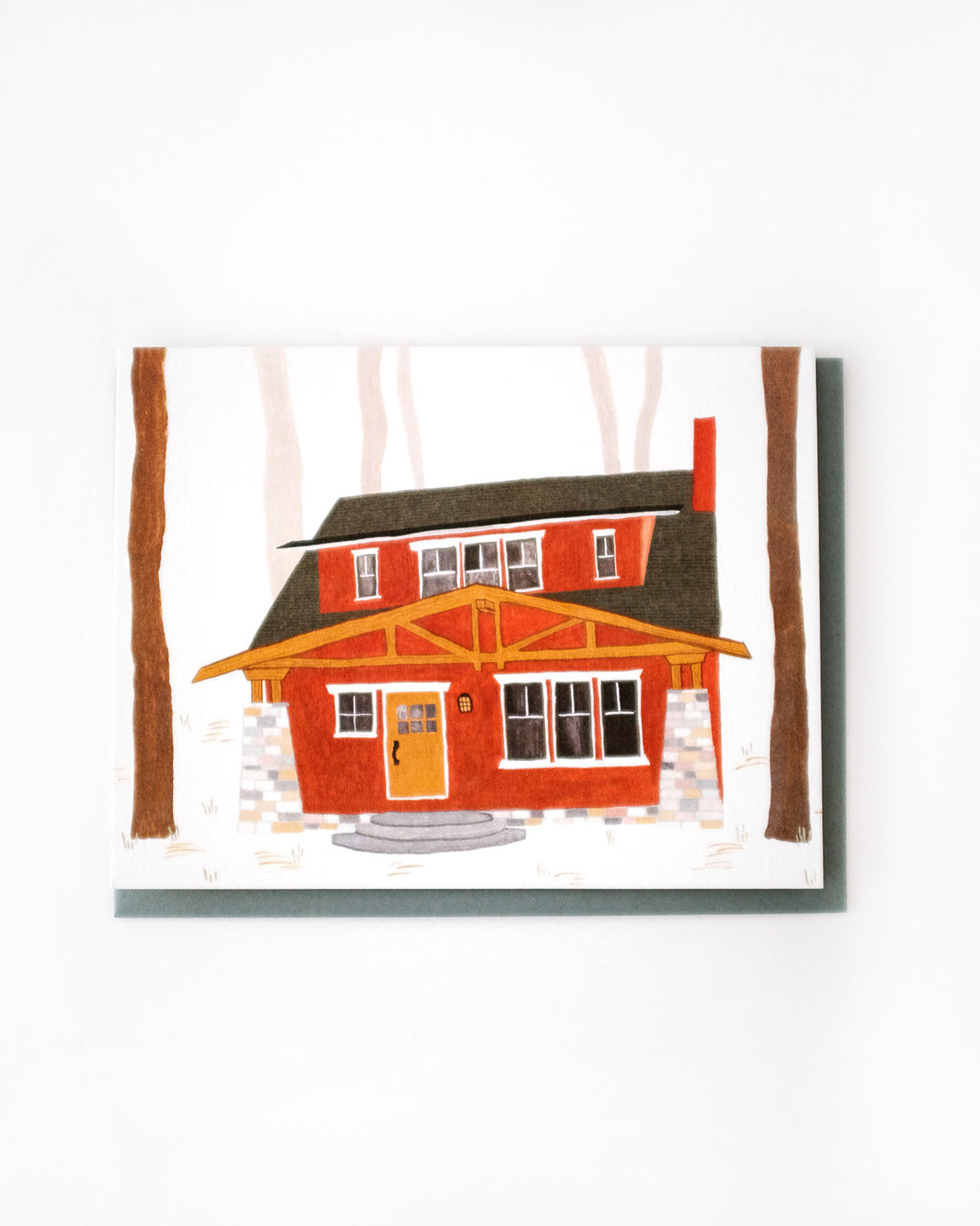 Craftsman Cabin Card