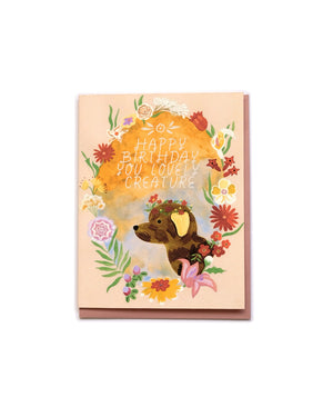 Lovely Creature Birthday Card