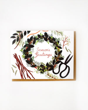 Foraged Wreath Card