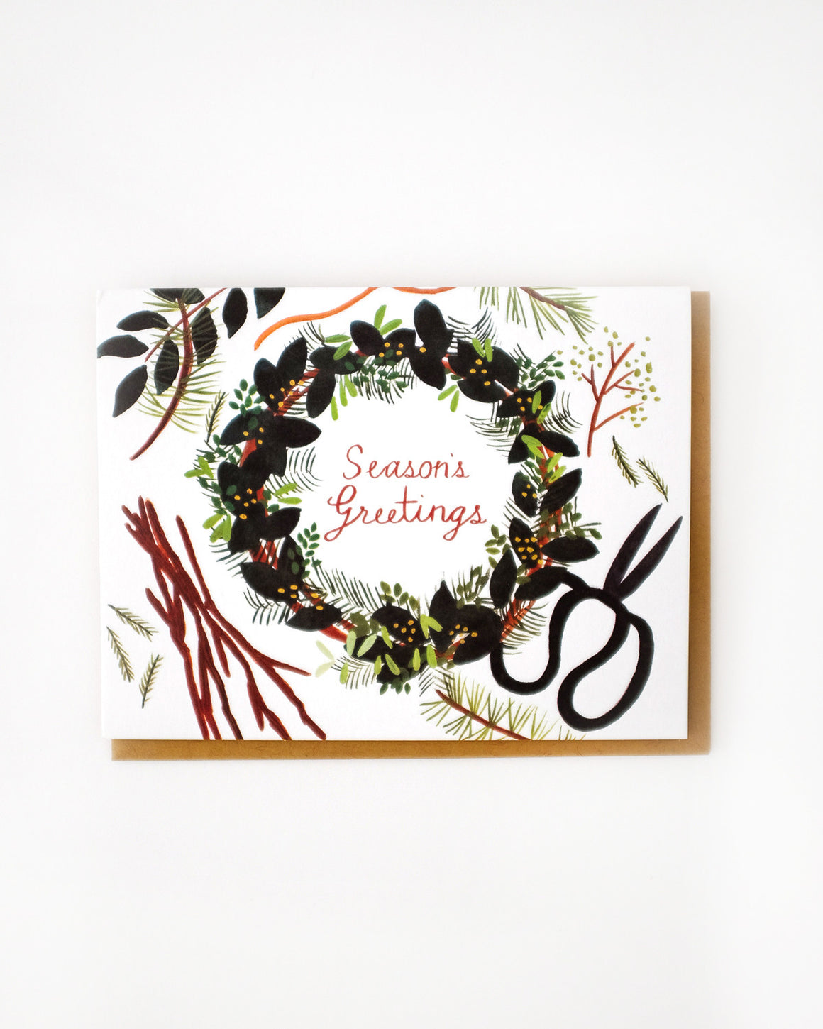 Foraged Wreath Card