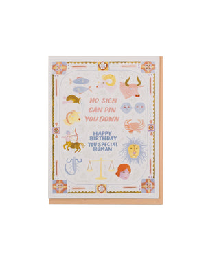 No Sign Birthday Card