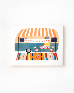 Camper Trailer Birthday Card