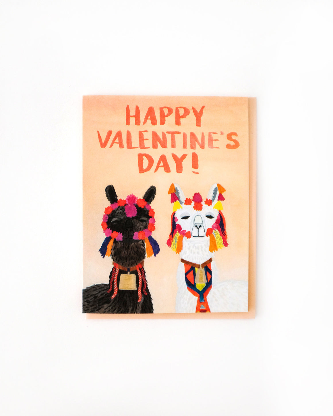 Llamas Valentine Card