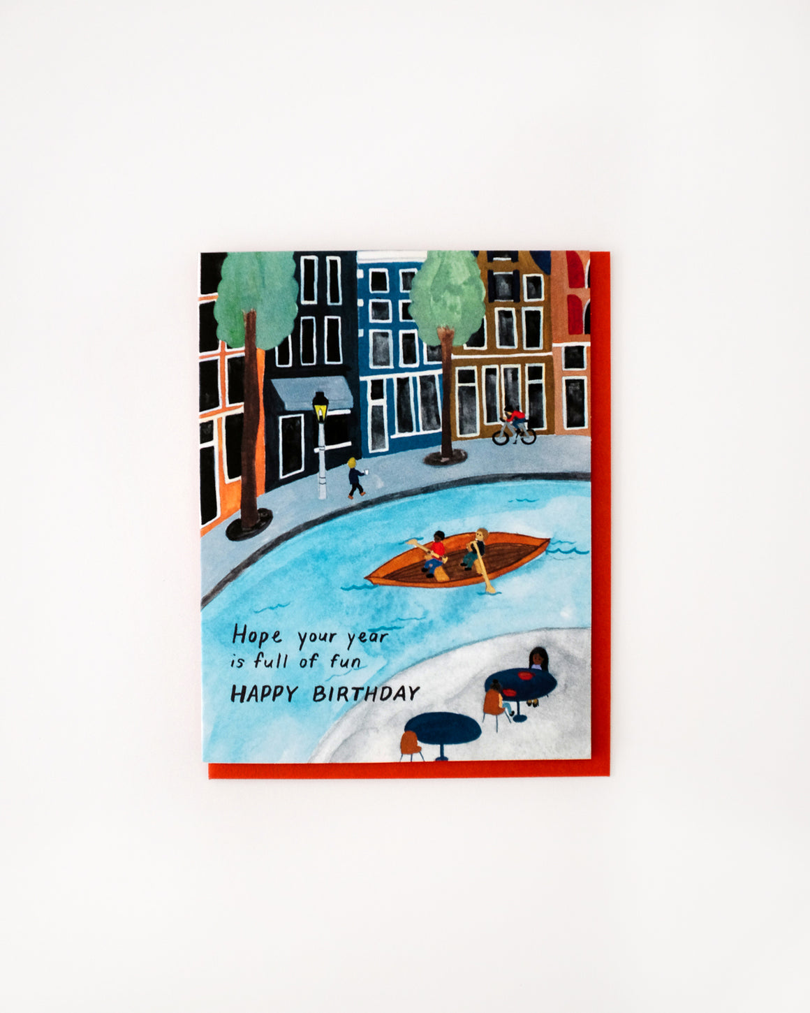 Canal Boating Birthday Card