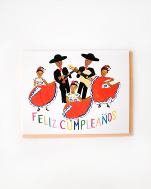 Feliz Cumpleaños Dancers Birthday Card