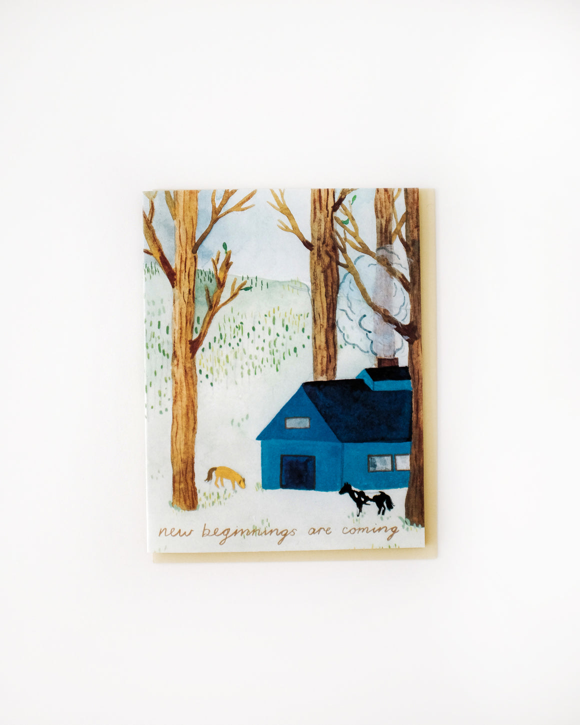 Spring Farm New Beginnings Card