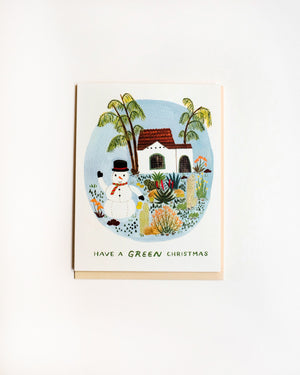 Blow-Up Snowman Card