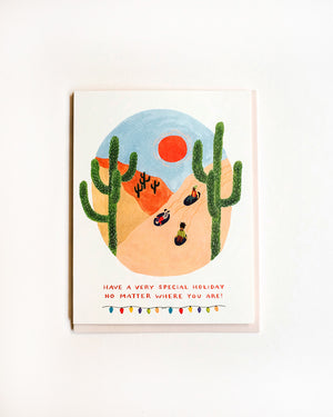 Desert Sledding Card
