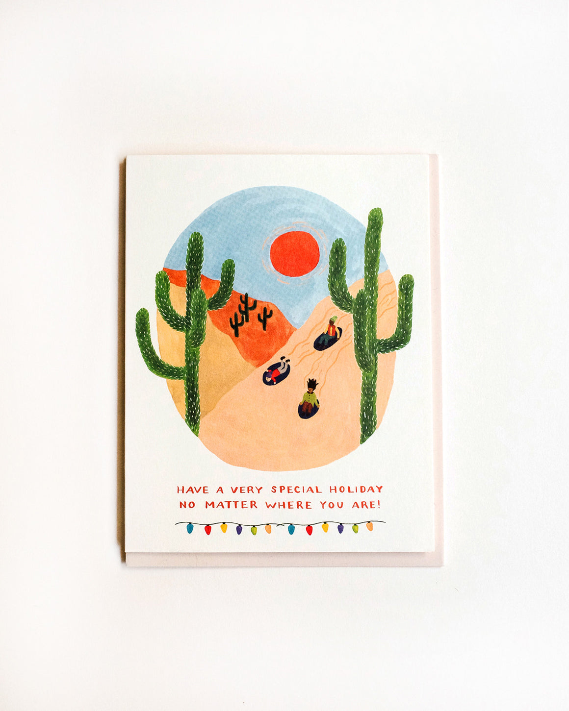Desert Sledding Card
