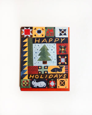 Happy Holidays Quilt Card