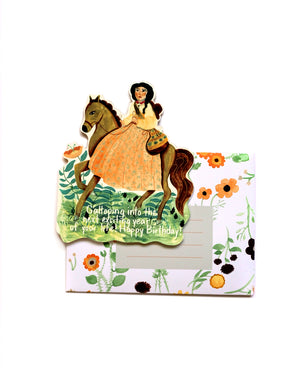 Galloping Into Your Birthday Die Cut Card