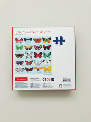 Butterflies of North America 500 Piece Puzzle