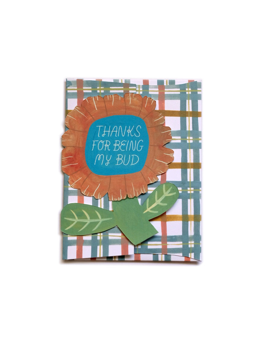 Being My Bud Die Cut Card