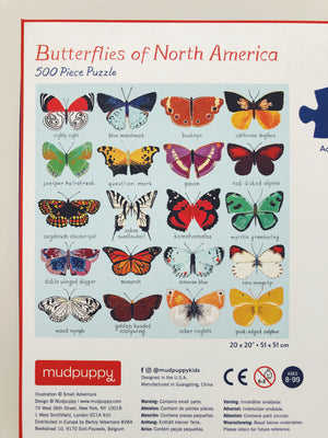 Butterflies of North America 500 Piece Puzzle