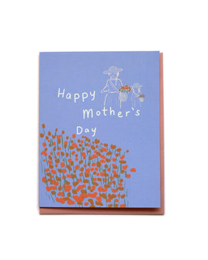 Mother's Day Picking Flowers Card