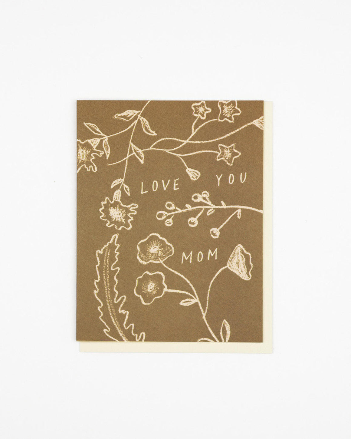 Flower Bits Love You Mom Card