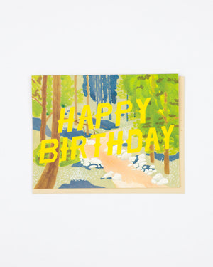 Happy Birthday Forest Card